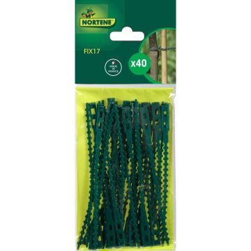 Lien à crans en plastique FIX 17 cm  (lot de 40)