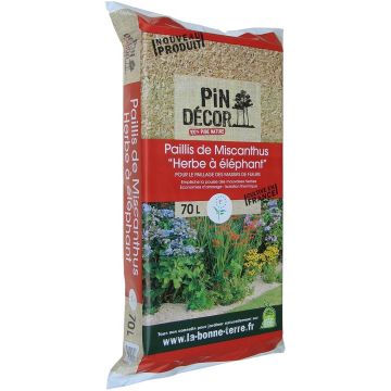 Paillis de miscanthus en sac de 70L