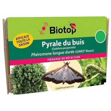 Phéromone Pyrale du buis Cydalima perspectalis Biotop - 2 capsules
