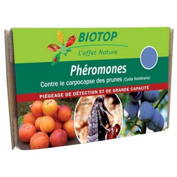 Phéromones Carpocapse des prunes (Cydia funebrana) Biotop - Etui de 2 capsules
