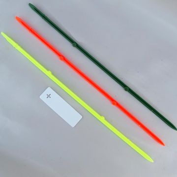 Piquets cross vert 42 cm vendu par 10 - différents coloris disponibles