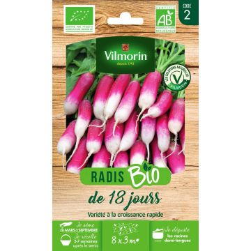 Radis de 18 jours Bio - Vilmorin