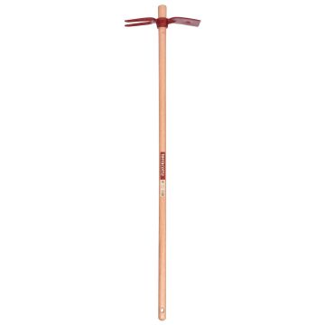 Serfouette panne et fourche 26cm Terracotta manche bois pomme Leborgne