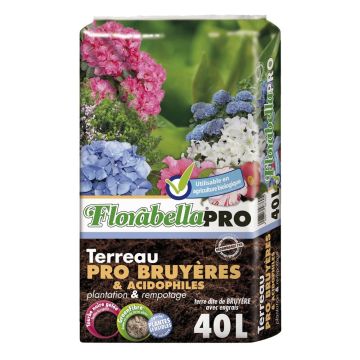 Terreau Klasmann Florabella Pro Bruyères et Acidophiles en sac de 40 litres