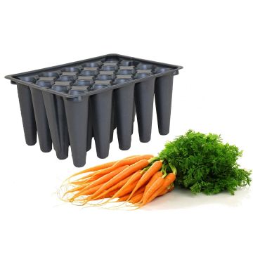 Barquette de 20 alvéoles spécial carottes - vendu par 5