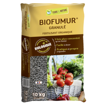 Fertilisant organique Biofumur en granulés UAB 