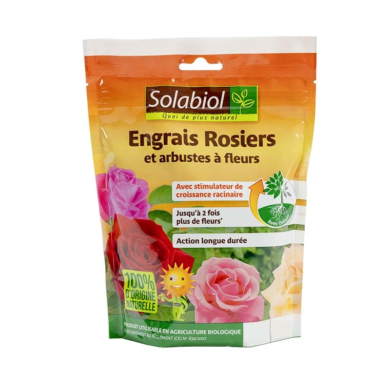 Engrais Rosiers et Arbustes à fleurs Solabiol 