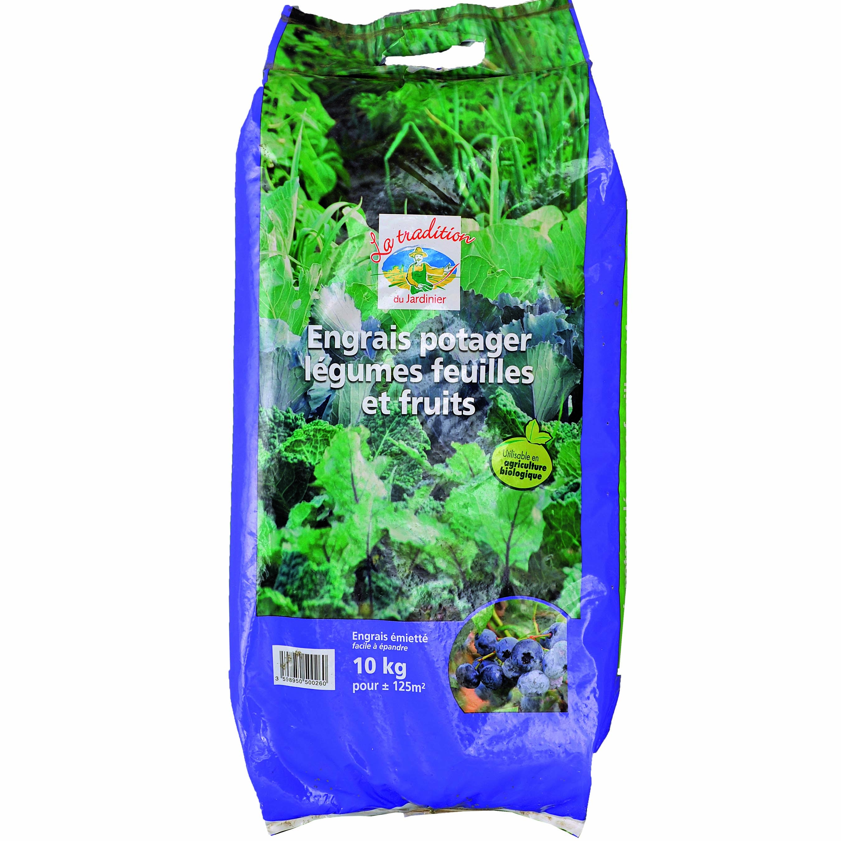 Engrais potager UAB pour légumes feuilles et fruits en sac de 10 Kg
