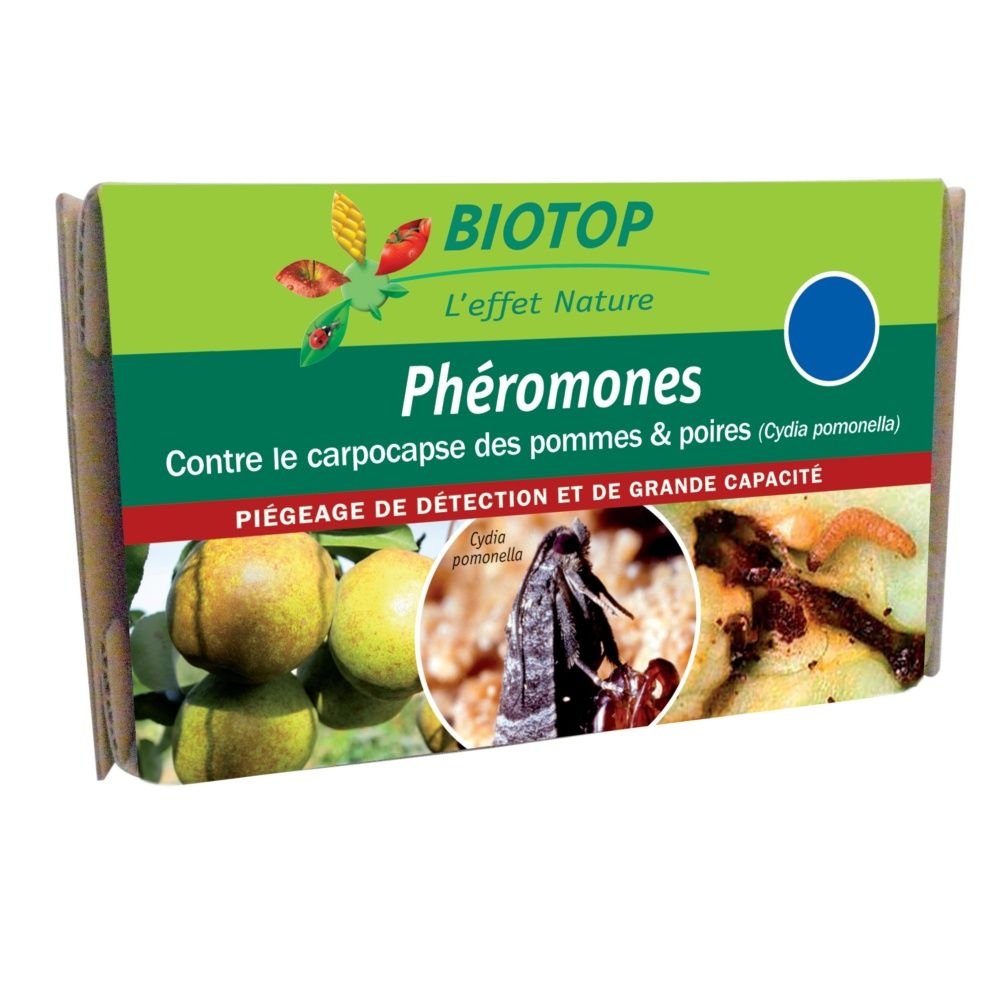 Phéromones Carpocapse des pommes et des poires (Cydia pomonella) Biotop - Etui de 2 capsules