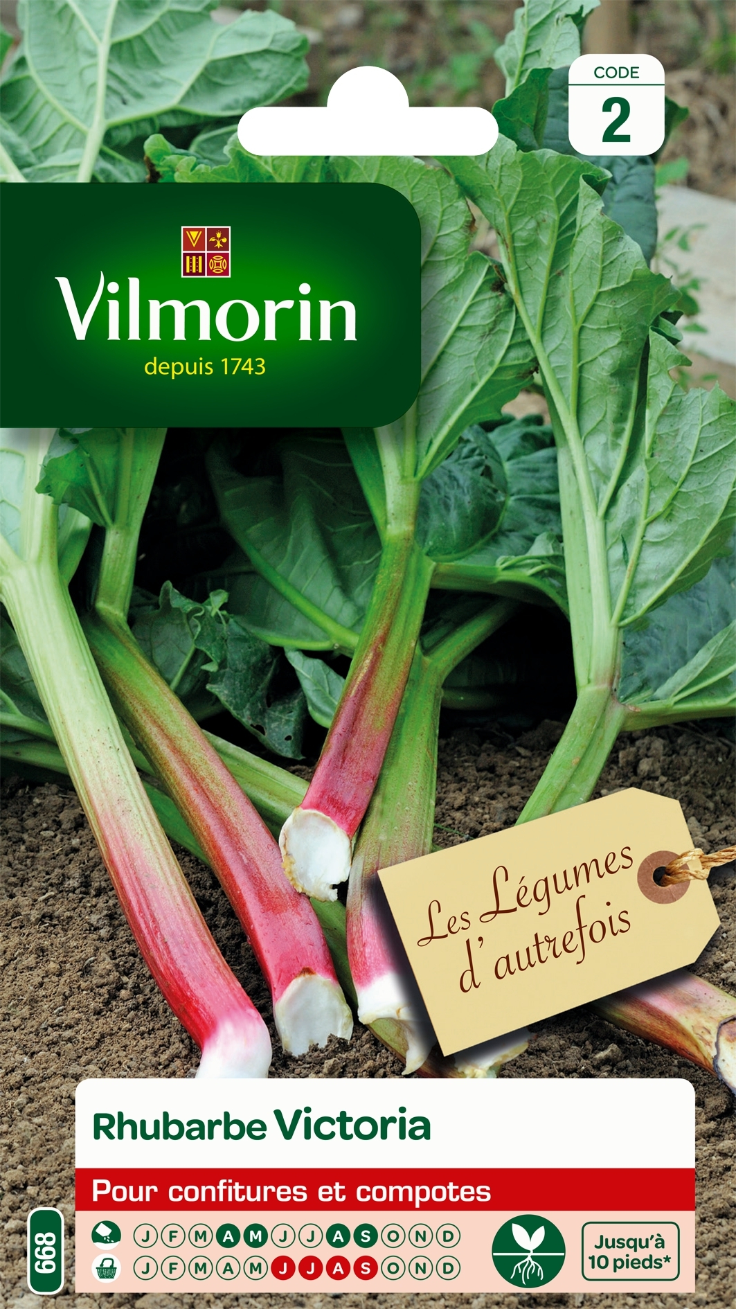 Rhubarbe Victoria - Vilmorin