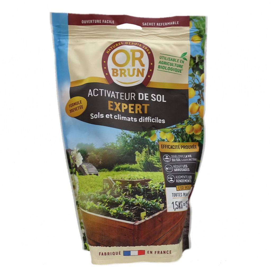 Activateur de sol expert Or Brun Utilisable en Agriculture Biologique