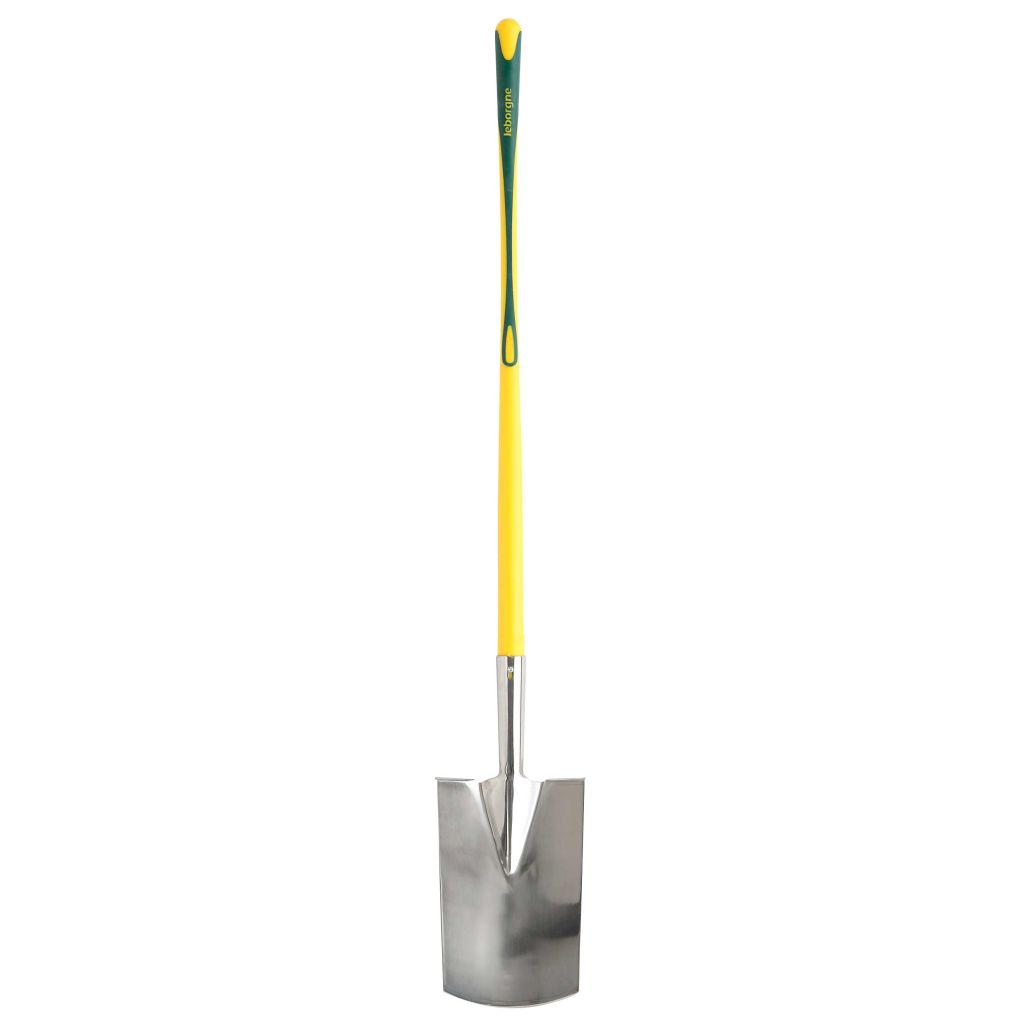 Bêche inox manche Novagrip Leborgne