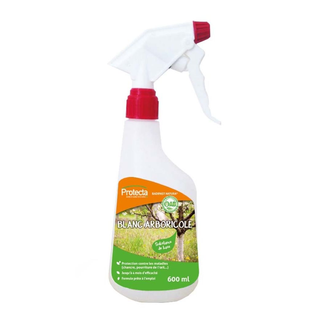 Blanc arboricole naturel Protecta en spray 600 ml prêt à l'emploi.