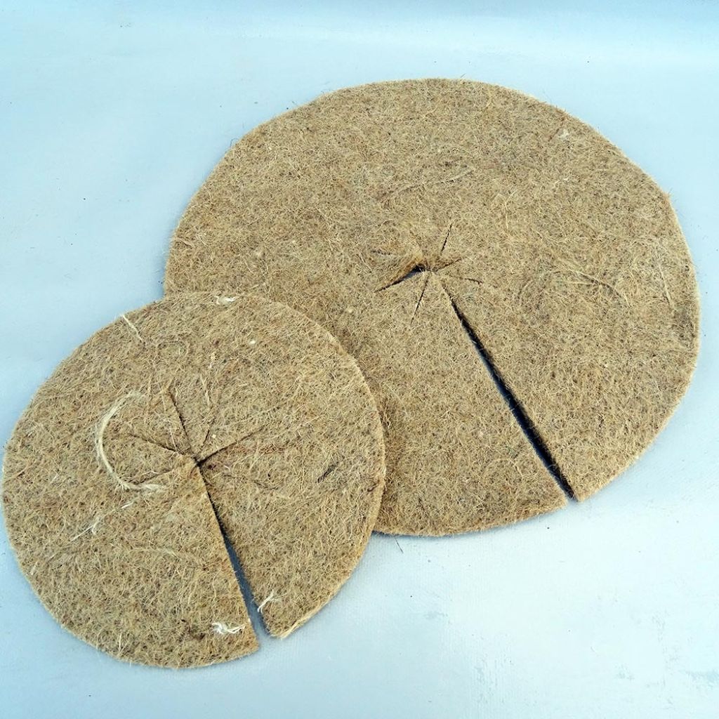 Collerette de paillage en jute 90% 450g/m² - différentes dimensions disponibles