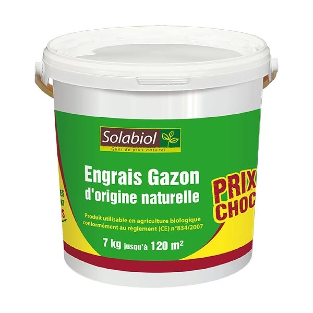 Engrais Gazon Solabiol Seau de 7 Kg