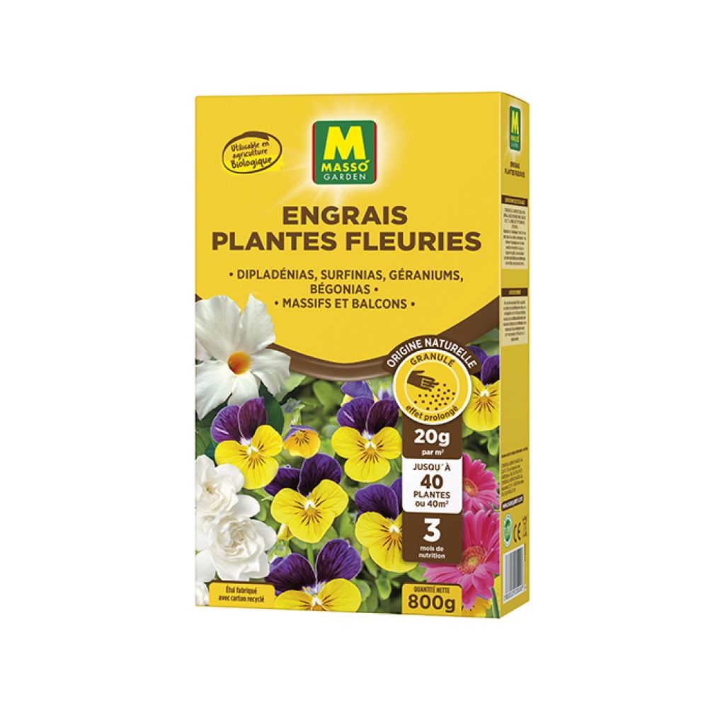 Engrais Plantes Fleuries, Massifs et Balcons UAB Masso Garden