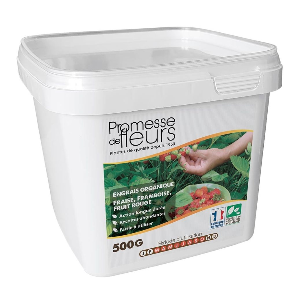 Engrais Promesse de Fleurs pour fraisiers et petits fruits sac de 500g 