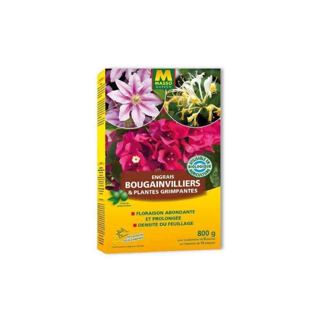 Engrais bougainvilliers et plantes grimpantes UAB en boite de 800 g