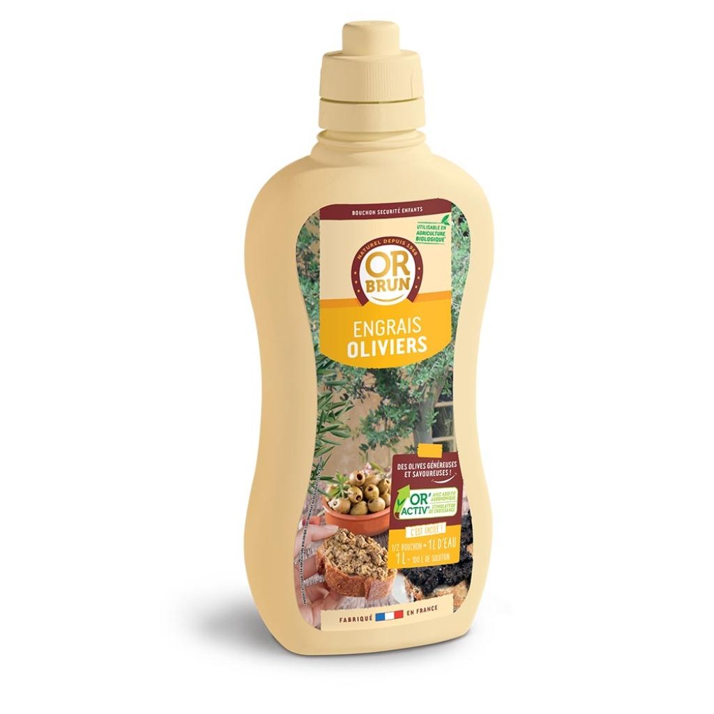 Engrais liquide Oliviers Or Brun en bidon de 1L