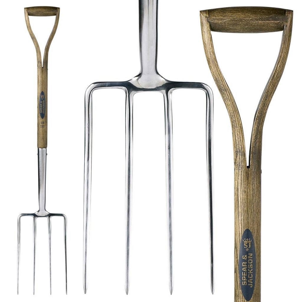 Fourche à bêcher anglaise à poignée traditionnelle Spear & Jackson