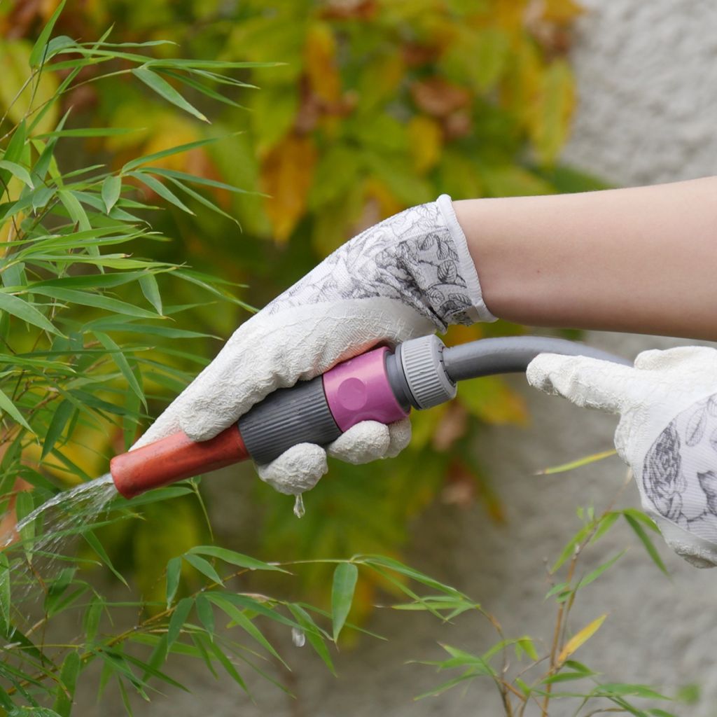 Gants de jardin résistants Rostaing Flower blanc - différentes tailles disponibles