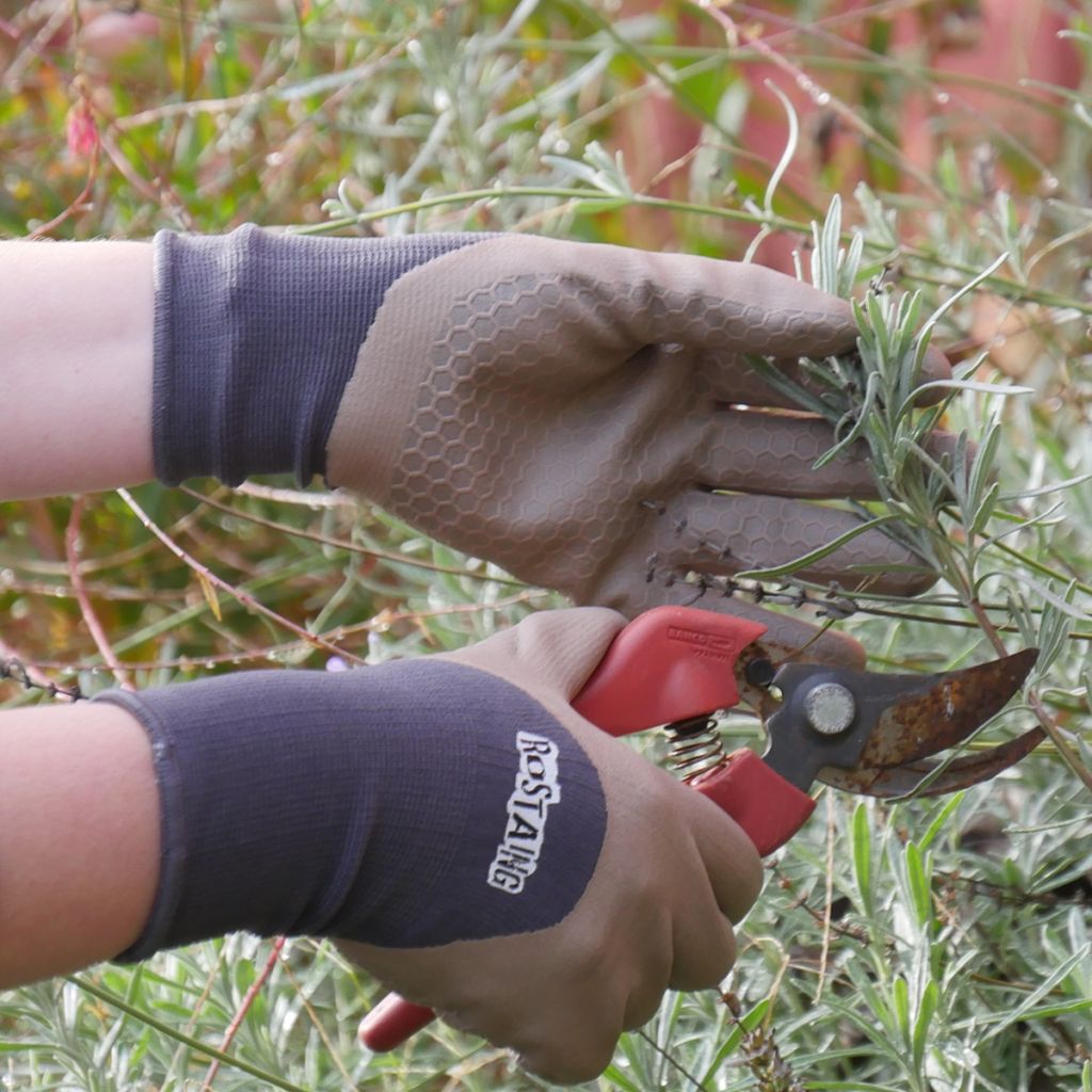 Gants de jardin résistants Rostaing One4all noir - différentes tailles disponibles