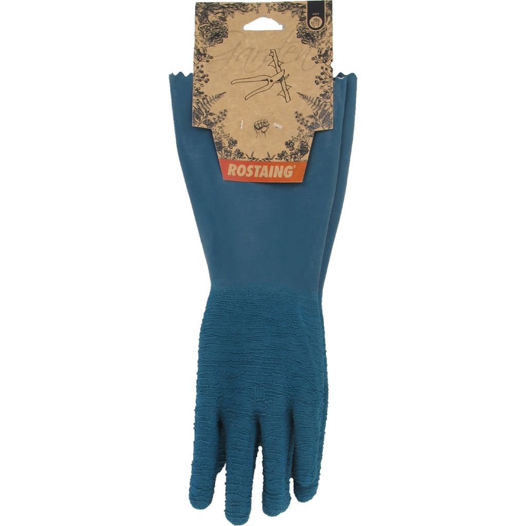 Gants longs de taille Rostaing pour rosiers et petits épineux ProtectMax bleu - différentes tailles disponibles