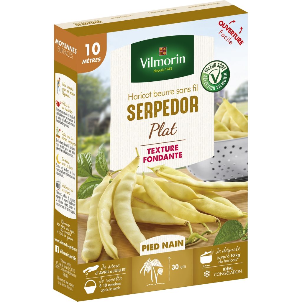 Haricot nain mangetout beurre Serpedor - Coco plat - Vilmorin