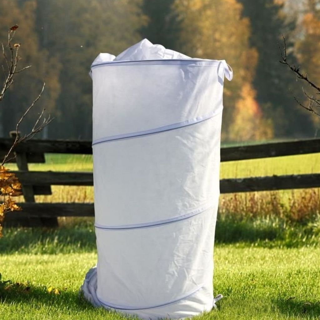 Housse d'hivernage pop up blanche 60g/m² Ø 0,7 m x 1,50 m