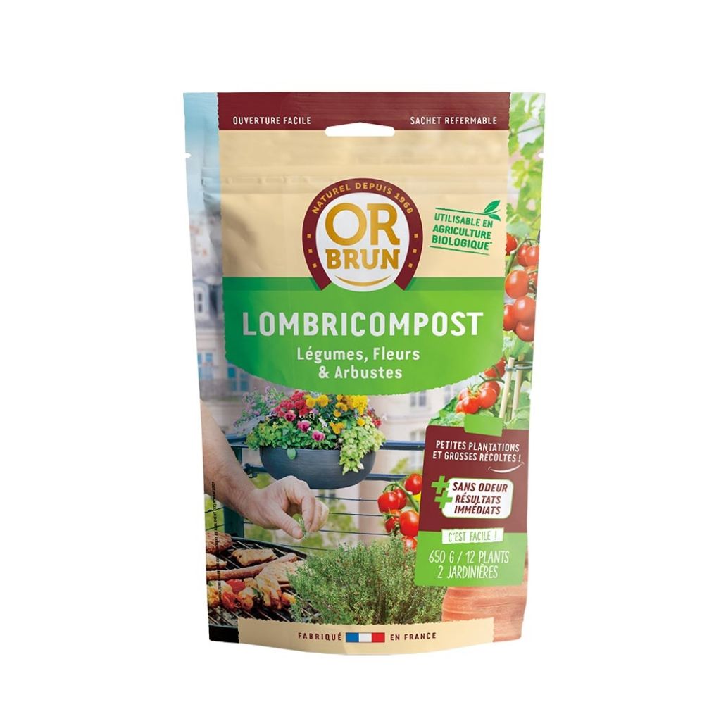 Lombricompost Or Brun en doypack de 650g