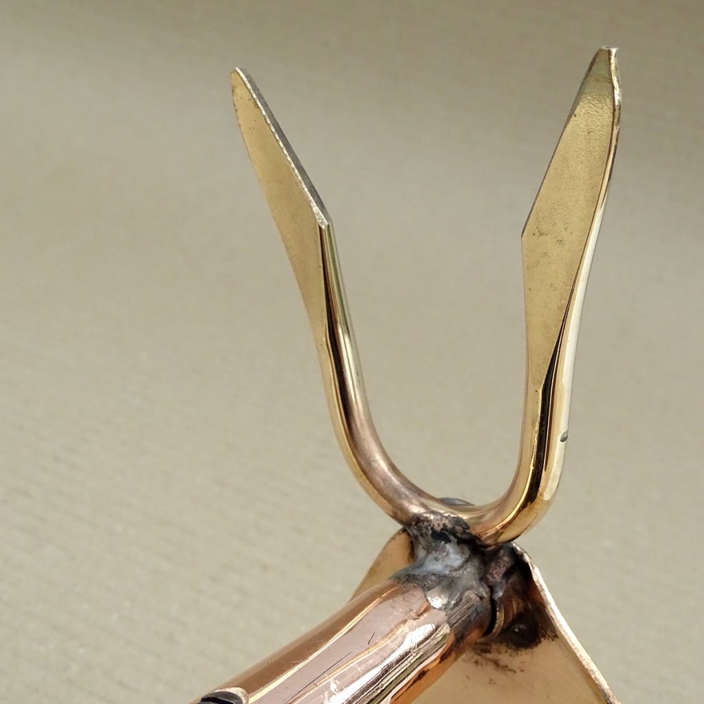 Serfouette manche long panne et fourche en cuivre modèle Phoénix - Gamme Schauberger