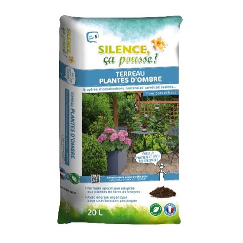 Terreau plantes d'ombre Silence ça pousse