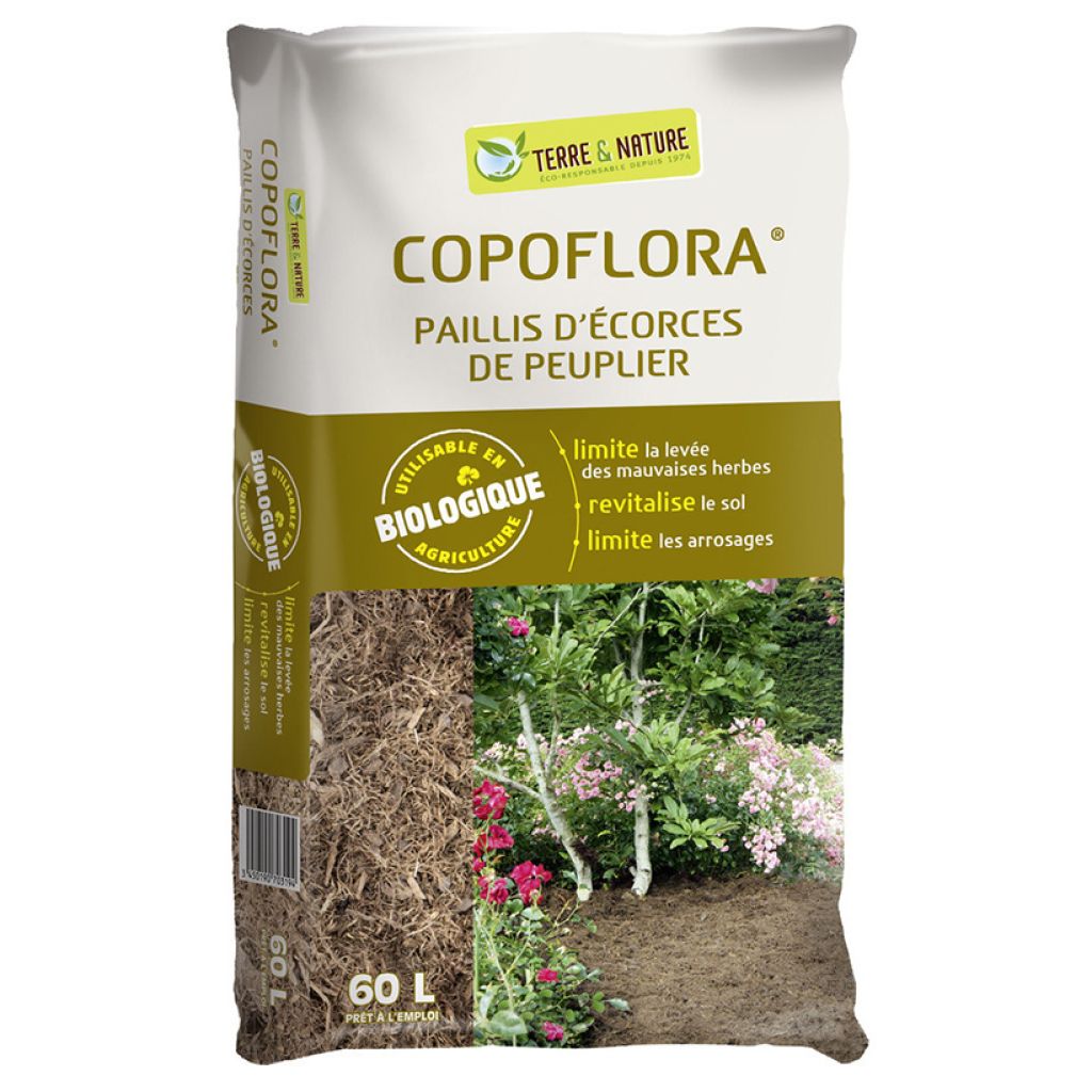 COPOFLORA Fibres de Peuplier Terre & Nature (Paillage)