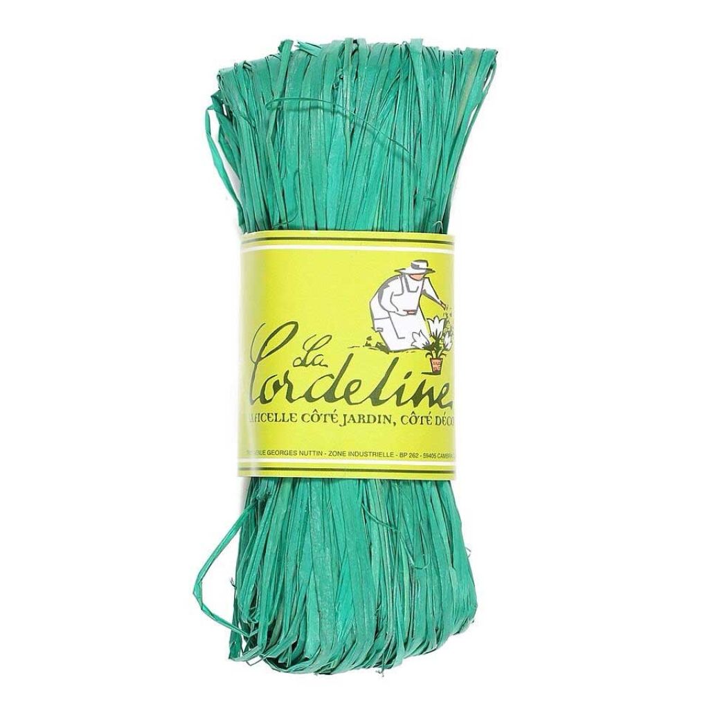 Raphia en floche de 50g La Cordeline - Coloris Jade