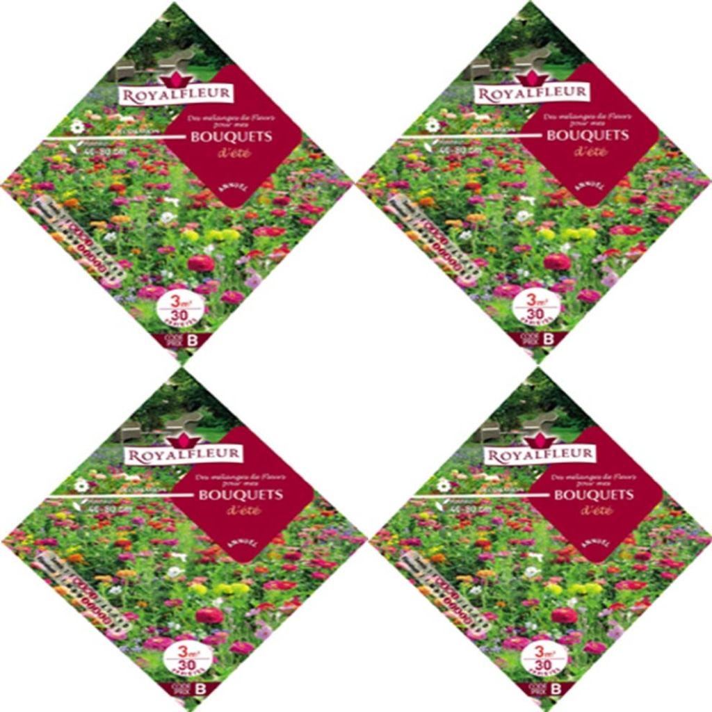 Mélange de fleurs pour bouquets d'été à semer - Sachet 3 m2