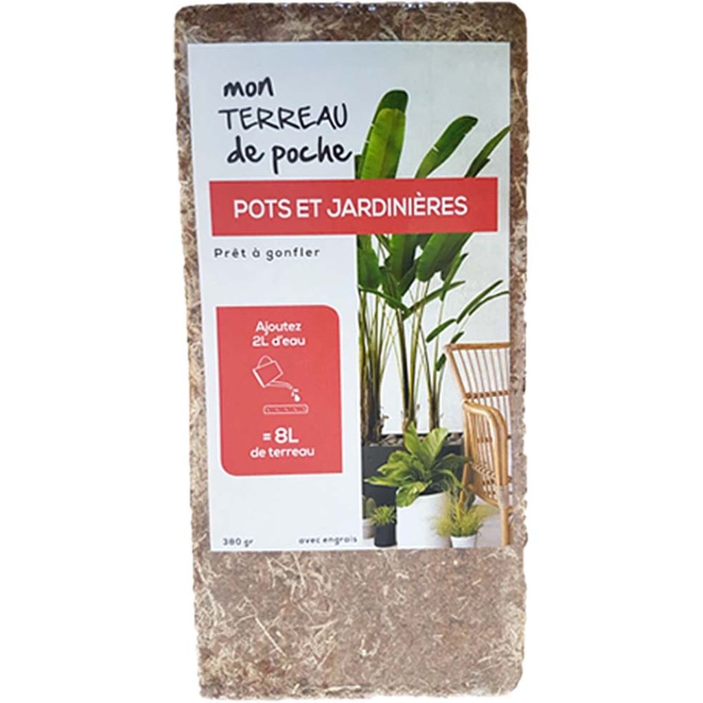 Les produits   Amendement et terreau - Terreau rempotage plante  verte et fleurie UAB 10L