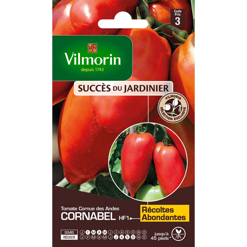 Tomate Cornabel HF1 - Vilmorin