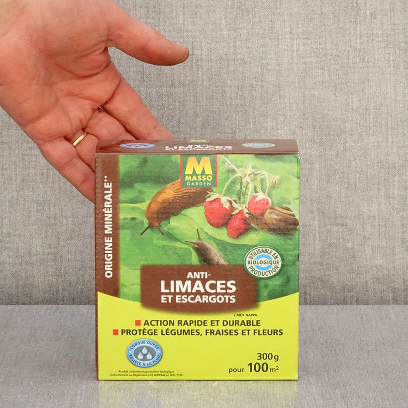 Exemple de spécimen de Anti-Limaces et Escargots UAB Masso Garden - Boîte - bio tel que livré