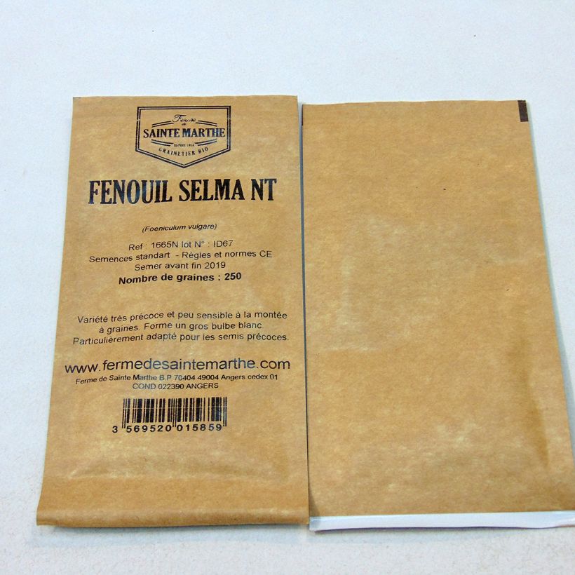 Exemple de spécimen de Fenouil Selma NT - Ferme de Sainte Marthe Graines tel que livré