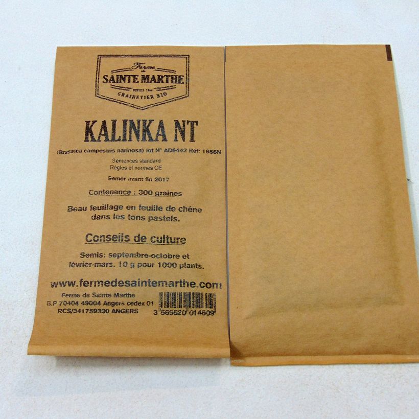 Exemple de spécimen de Kalinka NT - Ferme de Sainte Marthe tel que livré