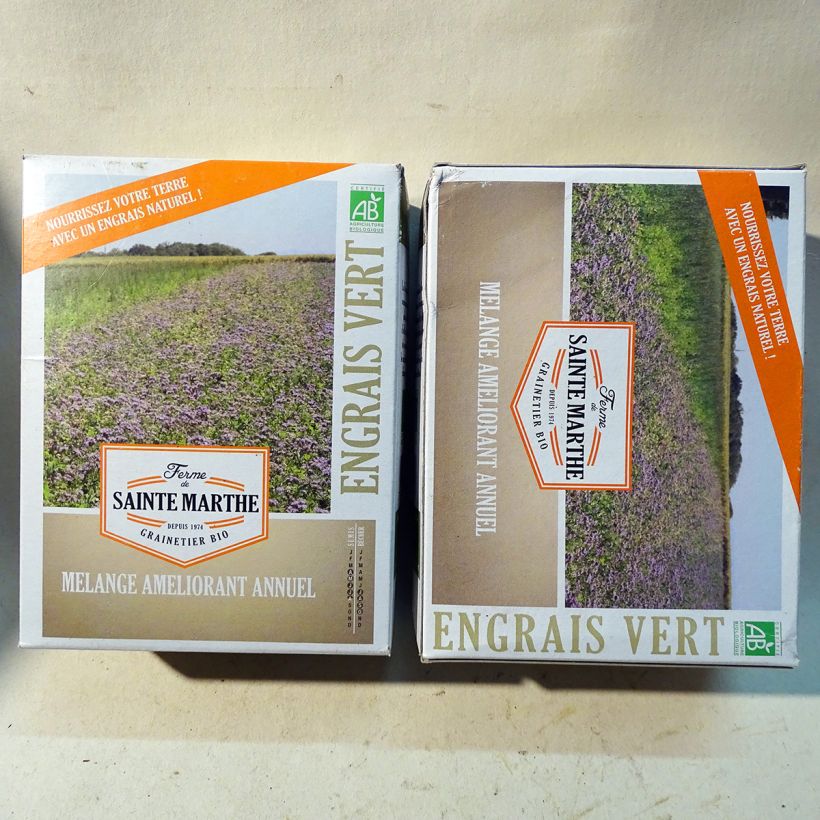 Exemple de spécimen de Mélange améliorant annuel pour 50 m2 Bio - Ferme de Sainte Marthe Graines tel que livré