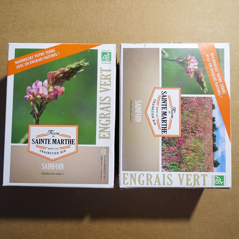 Exemple de spécimen de Sainfoin Bio - Engrais vert - Ferme de Sainte Marthe Graines tel que livré