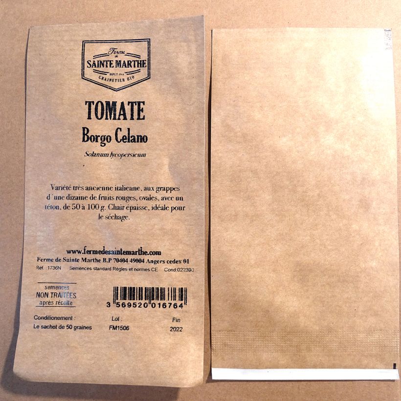 Exemple de spécimen de Tomate Borgo Celano NT - Ferme de Sainte Marthe tel que livré