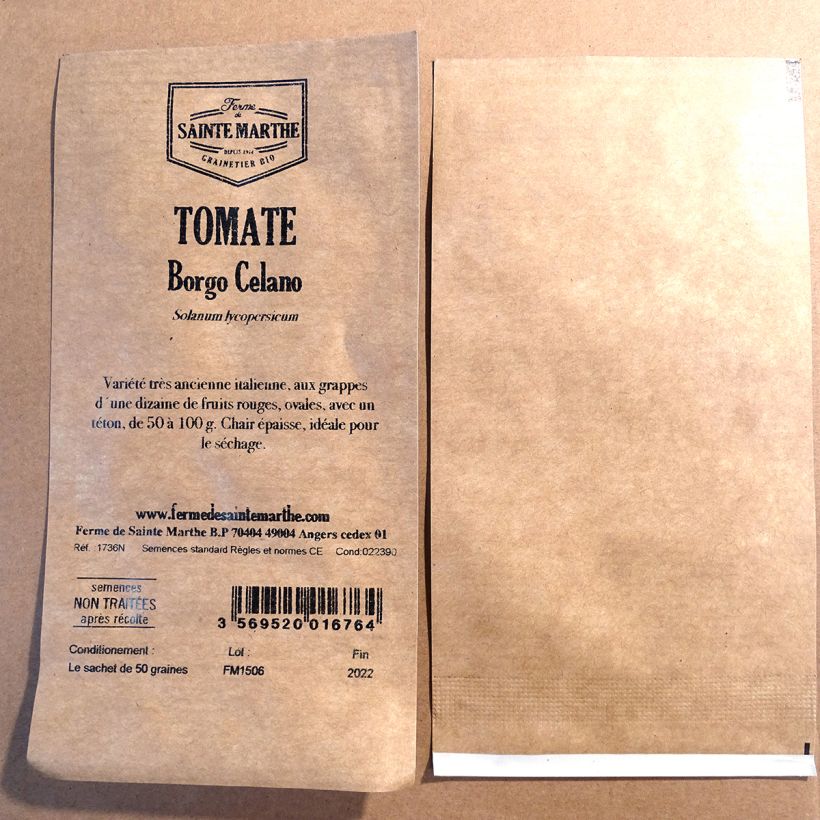 Exemple de spécimen de Tomate Borgo Celano NT - Ferme de Sainte Marthe Graines tel que livré