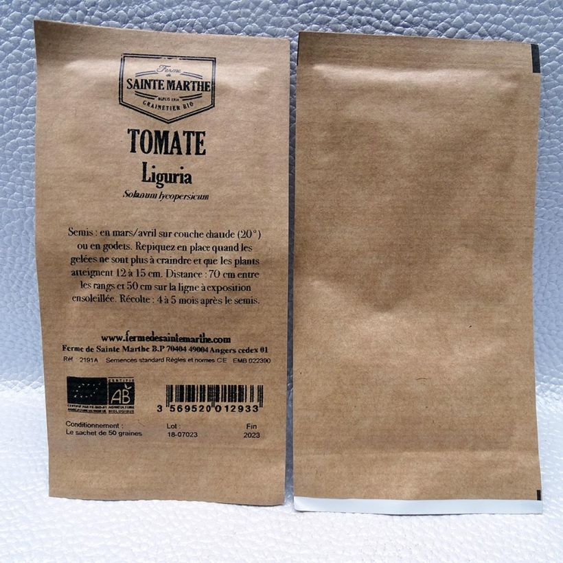 Exemple de spécimen de Tomate Liguria Bio - Ferme de Sainte Marthe Graines tel que livré