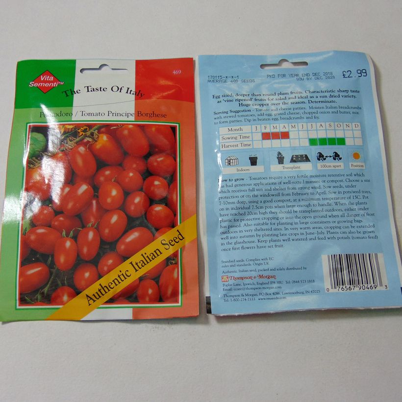 Exemple de spécimen de Tomate Prince Borghese (Principe Borghese) tel que livré