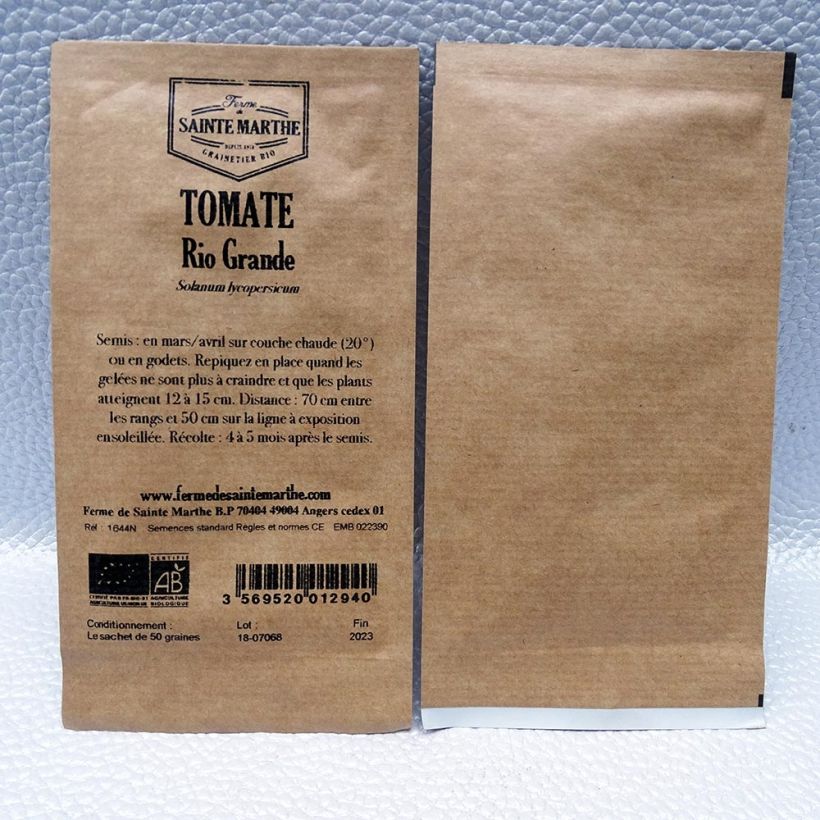 Exemple de spécimen de Tomate Rio Grande Bio - Ferme de Sainte Marthe Graines tel que livré