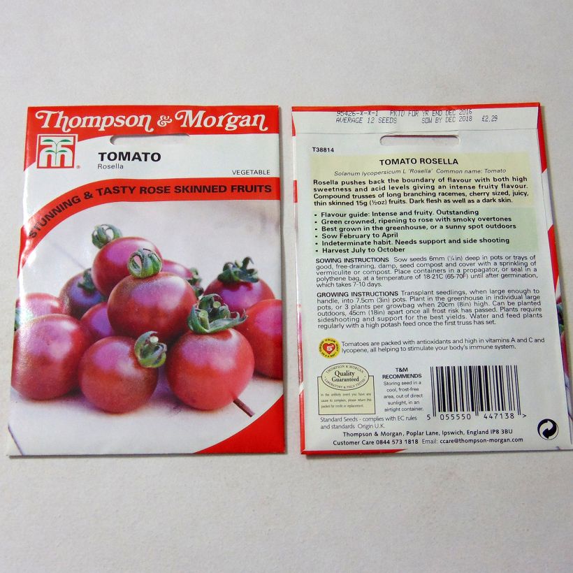 Exemple de spécimen de Tomate Rosella tel que livré