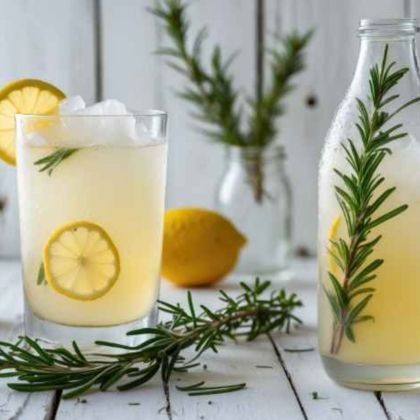 Limonade maison au romarin : une boisson rafraîchissante et naturelle