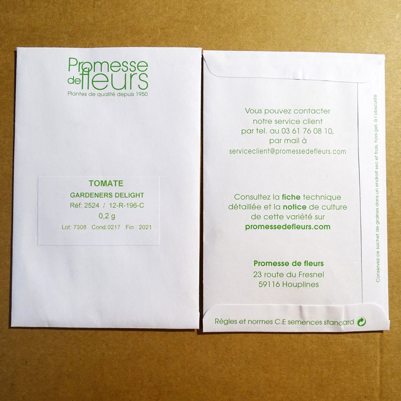 Exemple de spécimen de Tomate Gardeners Delight - Tomate-cerise le sachet de 30 graines tel que livré